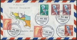 PAÍSES BAJOS NUEVA GUINEA 1959 cubierta MANOKWAR cds.............................49225 - Imagen 1 de 1