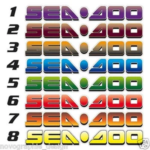 SEADOO GRAPHIC VINYL KIT // 52.5" x 7" // SPEEDSTER SPORTSTER CHALLENGER Boat - Picture 1 of 3