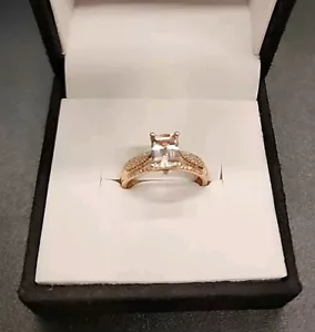 Pink Morganite w/ Diamond Accents 14k Rose Gold Ring 1.62ctw US Size 9 JTV NEW - Picture 1 of 13