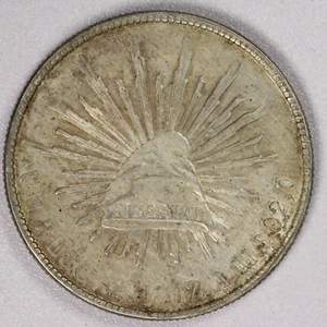 1902 Mo AM Mexico Silver 8 Reales-AU - Picture 1 of 2