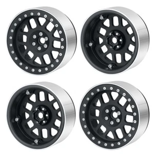 Alu 2,6" Beadlock Felgen für Axial Schwarz Mamba 1/10th Monster Truck RR10 - Bild 1 von 9