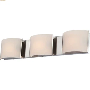 Pandora Bathroom Vanity Light BV6T3-10-16M Satin Nickel 3 Bulb Alico - Picture 1 of 5