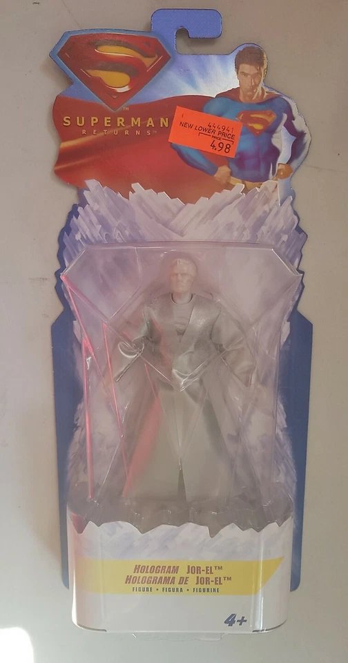 Superman Returns Hologram Jor-el Action Figure Mattel K3132