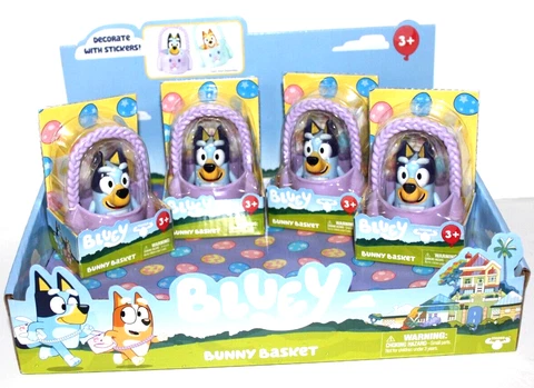 BLUEY Toy 3" Easter basket w/ figure - 2022 Moose toys (ONE figure only) NEW Cover