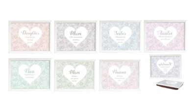 Lap Tray Bean Bag Cushioned Padded Laptop Dinner Tray Female Family Friends - Image 1 of 4