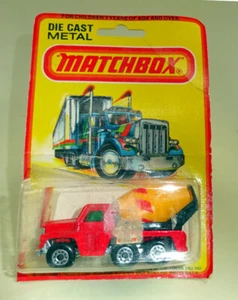 Matchbox Superfast Nr. 19C Cement Truck rot rote Streifen top im Blisterpack - Bild 1 von 5