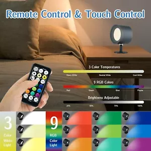 Wall Light Rechargeable LED Wall Sconce RGB Ambience Lights Magnetic Wall Lamp - Picture 1 of 8