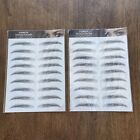Eyebrow Tattoo Sticker Waterproof Easy To Use Color Black #05 Set (2) Packs NEW