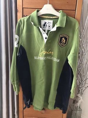 Joules Boys green long sleeved Elephant Polo Team top size 11-12 - Image 1 of 3