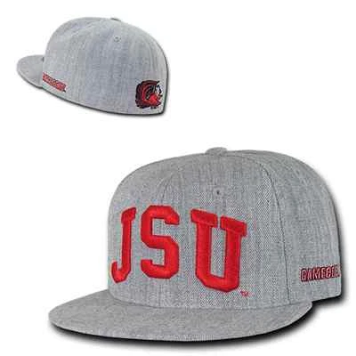 JSU Jacksonville State University NCAA Fitted Flat Bill Baseball Cap Hat - Image 1 of 3