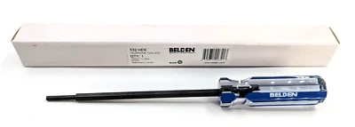 NOS! Belden Pedestal Tool, 5/32" Hex Security Booth Wrench, 9.5” Long - Image 1 of 4