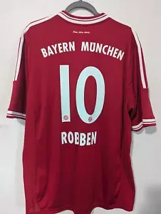 2013-14 Bayern Munich Robben Soccer Jersey Rare Authentic Vintage Adidas Men 2XL - Picture 1 of 3