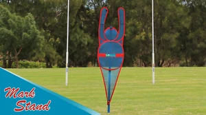 AFL FOOTY MARK STAND ONLY $49.90 - for your backyard, to the park, to the oval - Picture 1 of 4