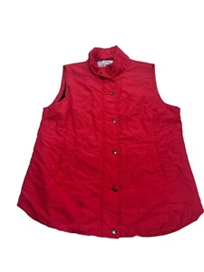 MILLERS Womens Red Sleeveless Button-Up Vest Size 14 Good Condition - Picture 1 of 7
