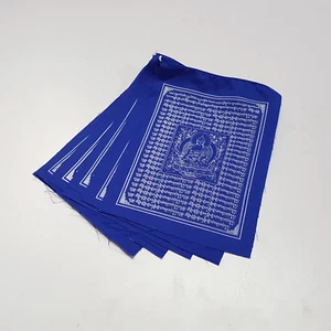 All Blue Medicine Buddha Prayer Flag - Picture 1 of 4
