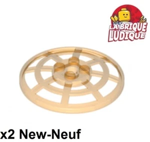 Lego 2x Dish disque radar 6x6 type 2 trans orange transparent 4285b NEUF - Picture 1 of 1
