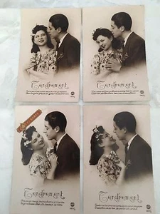 * 4 cartes postales dite bromure - TENDREMENT - Picture 1 of 1
