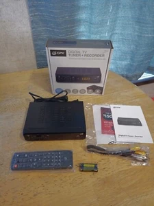 GPX TVRT149B Digital TV Tuner and Recorder Box And Manual New Open Box - Picture 1 of 3