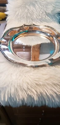 Plato/tazón de lujo formal antiguo ST plata anterior a 1940 Reed & Barton. Estampado 4080-14 Foto 1 de 4