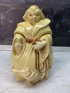 Silla de galletas monje amarillo no robarás cerámica Red Wing de colección de los años 40 - Imagen 1 de 10