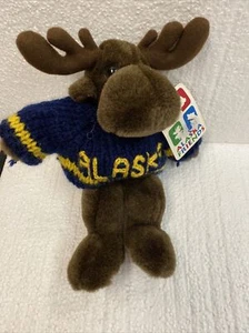 ✅ Vintage Arctic Circle Alaska Moose Love 9" Soft Plush Stuffed Animal W/tags - Picture 1 of 8