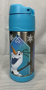Disney Frozen, Metallic Thermos Anna, Elsa, And Olaf - Picture 1 of 8