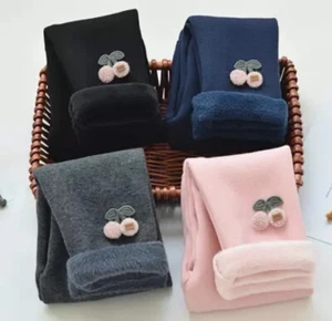 Warm pants for girls, 4T extra thick cotton inside, perfect for cold weather. - Picture 1 of 5