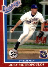 2005 Auburn Doubledays Team Issue #21 Joey Metropoulos San Diego California Card