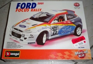 Burago Ford Focus WRC Rally 2001 Metal Model Kit 1:18 Scale Die Cast NEW SEALED - Picture 1 of 6