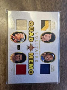 2023 Presidents Choice Quad Memo Lemieux/Aaron/Palmer/Muhammad Ali Relic 1/1 - Picture 1 of 2