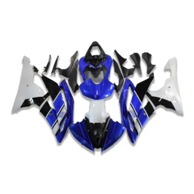 Kit de carenado ABS de inyección FK azul blanco apto para Yamaha 2008-2016 YZF R6 m0142 Foto 1 de 4