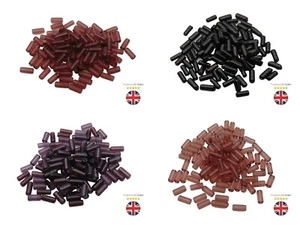 100 piezas -10 mm tubo vidrio pulido cuentas joyería abalorios espaciador muchos colores Reino Unido - Imagen 1 de 5
