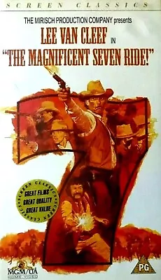 The Magnificent Seven Ride! (PAL VHS Video Tape-1996) Lee Van Cleef.  **[RARE]** - Image 1 of 4