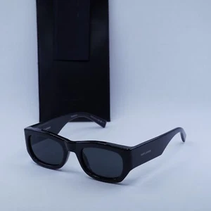 SAINT LAURENT SL713 001 Black/Grey 53-22-145 Sunglasses New Authentic - Picture 1 of 6