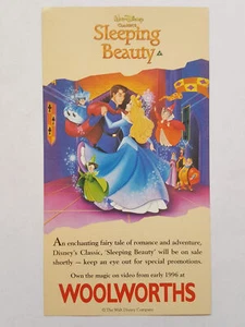 Video de la Bella Durmiente/Folleto/Folleto de Woolworths de Canta canciones #W757 - Imagen 1 de 2