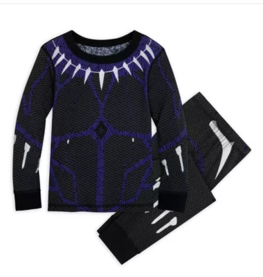 NEW  Disney Store Black Panther PJ Pal Costume Pajamas size 5 NWT - Image 1 of 4