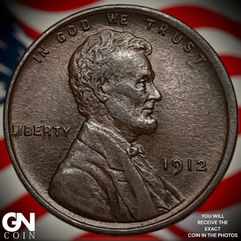 1912 P Lincoln Cent Wheat Penny  Q7046 Cover