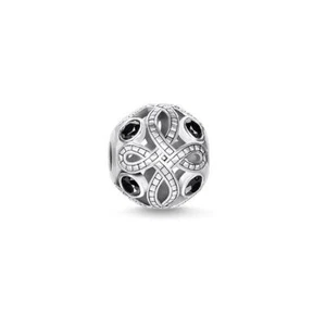 Thomas Sabo Love Knot Black Bead Charm - Picture 1 of 1