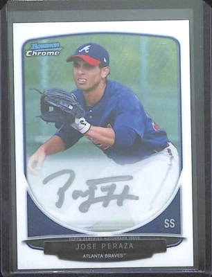 2013 Bowman Chrome Silver Autograph #BCA-JP Jose Peraza - Image 1 of 2