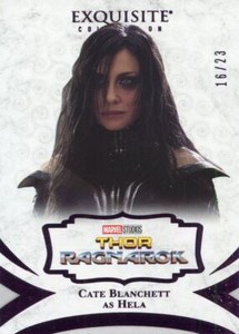 Marvel Black Diamond Purple Exquisite Card [23] #7 Cate Blanchett as Hela