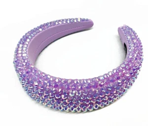 Damen Lavendel Strass Stirnband Glitzer Party Kristall Mode Accessoire - Bild 1 von 2