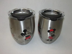 Very Rare!! Mickey & Minnie Mouse Tumblers * Tervis Stainless Steel * 12 Ounce - Bild 1 von 8