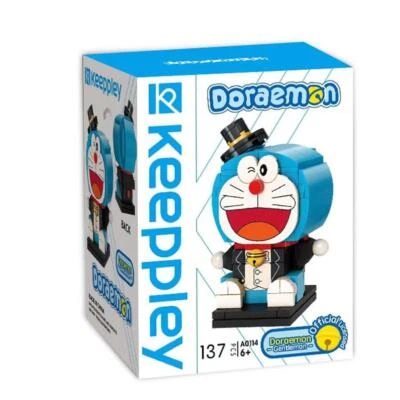 Qman Keeppley Building Blocks Toy #A0114 - Doraemon-Gentleman - Image 1 of 3