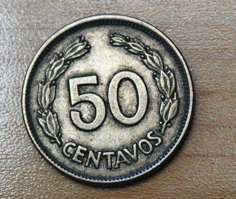 1963 Ecuador 50 Centavos Cover