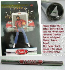 NITF Vintage Old Stock w/ Label NIKE Poster ☆ TRUCK ☆ Leonard Robinson Koons Art