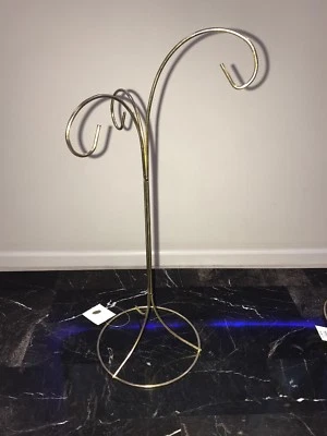 Soporte de adornos en tono dorado de 3 niveles 14,75 pulgadas de alto nuevo Foto 1 de 3