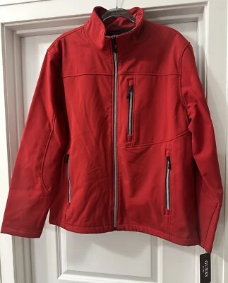 GUESS Men's Red Softshell Jacket With Pockets Size XL  $150 NWTG! - Image 1 of 4