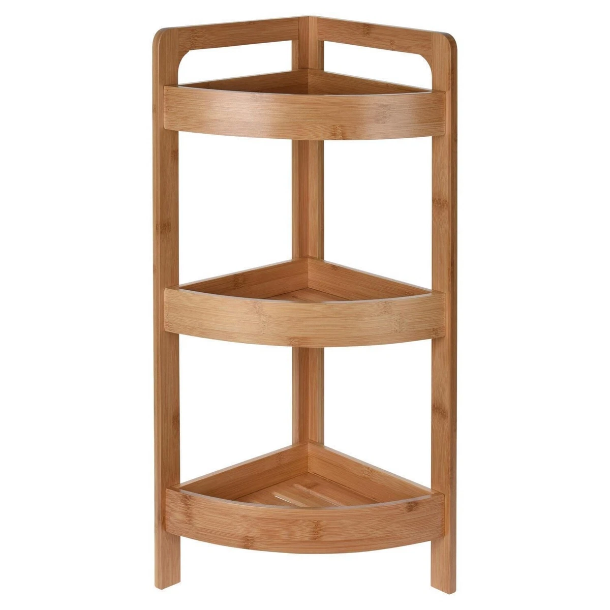 Joiishom Eckwandregal 3er Set Aus Massivholz – Schwebende Regale Für Die Ecke, Rustikal Dunkelbraun, Tragkraft 19 Kg Pro Regal