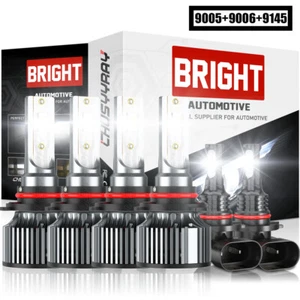 Fit Jeep Grand Cherokee 1999-2010 6x LED Headlight Bulbs Hi/Low Beam Fog Lights - Bild 1 von 12