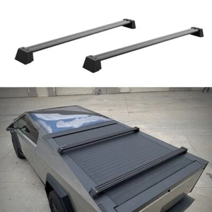 Alu Roof Rail Rack Cross Bar Crossbar Fit For Tesla Cybertruck 2024 2025 ( 3&4 ) - Picture 1 of 6